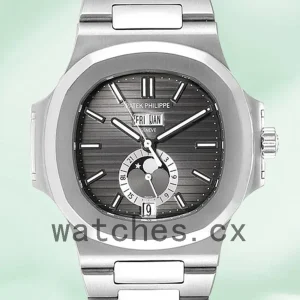 Patek Philippe Nautilus Men’s 5726/1A-001 40mm Dark Gray Dial/Black Dial Silver-tone