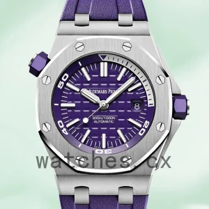 Audemars Piguet Royal Oak Offshore Men’s 15710 S T. O O. A077 C A.01 42mm Purple Dial