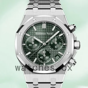 Audemars Piguet Royal Oak 26240 S T. O O.1320 S T.04 41mm Men’s Bracelet Green Dial