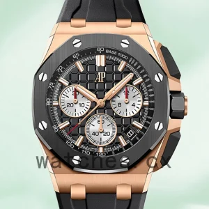 Audemars Piguet Royal Oak Offshore 43mm Men’s 26420 R O. O O. A002 C A.01 Rubber Band Rose Gold-tone