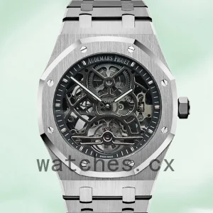 Audemars Piguet Royal Oak 41mm Men’s 26518 S T. O O.1220 S T.01-001 Transparent Dial Silver-tone