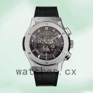 Hublot Tourbillon Skeleton Titanium 506.NX.0170.LR Men 45mm Hand Wind/Quartz Silver-tone