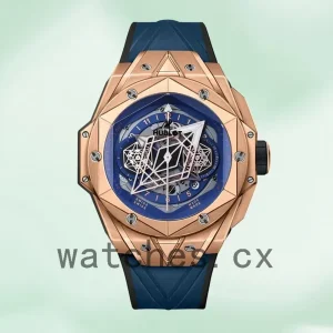 Hublot Big Bang 44mm Men 418.OX.5108.RX.MXM20 Rose Gold-tone Rubber Band