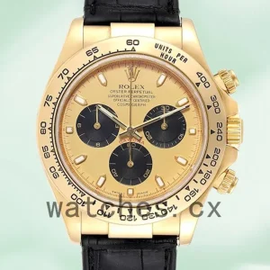 Rolex Daytona Men’s 40mm 116518 Gold-tone Leather Strap