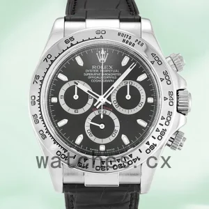 Rolex Daytona 40mm Men’s 116519 Silver-tone Black Dial
