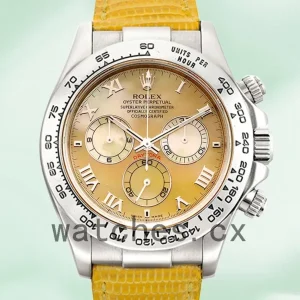 Rolex Daytona 40mm Men’s 116519 Leather Strap Silver-tone