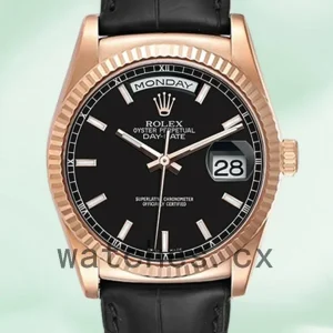 Rolex Day-Date Men’s 118135 36mm Black Dial