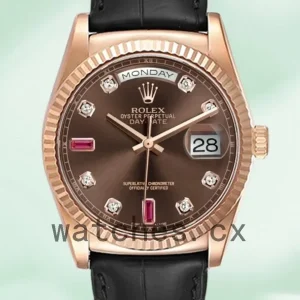 Rolex Day-Date Men’s 118135-0085 36mm Automatic Brown Dial