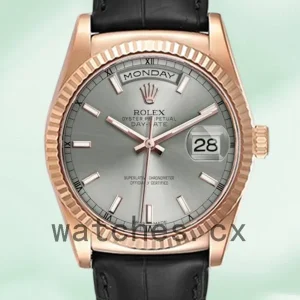 Rolex Day-Date Men’s 118135 36mm Automatic Grey Dial