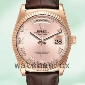 Rolex Day-Date Men’s 36mm 118135 Automatic Rose Gold Dial