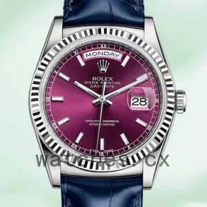 Rolex Day-Date m118139-0060 Men’s 36mm Leather Strap