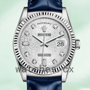 Rolex Day-Date m118139-0092 Men’s 36mm Leather Strap