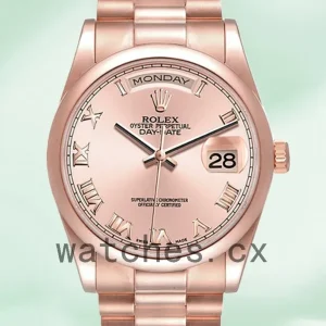 Rolex Day-Date Men’s 118205 36mm Rose Gold-tone