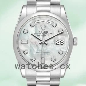 Rolex Day-Date Men’s 36mm 118206 Mother of Pearl Dial