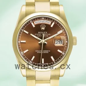Rolex Day-Date m118208-0343 36mm Men’s Automatic Gold-tone