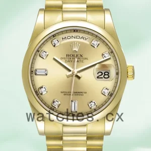 Rolex Day-Date 118208 36mm Men’s President Bracelet/Oyster Bracelet