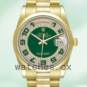 Rolex Day-Date Men’s 36mm 118208 Green Dial Automatic