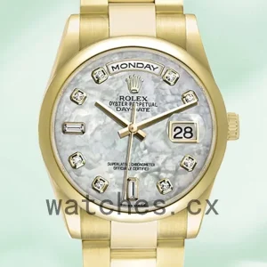 Rolex Day-Date 36mm 118208 Men’s President Bracelet/Oyster Bracelet Mother of Pearl Dial