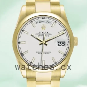 Rolex Day-Date Men’s 118208 36mm Automatic President Bracelet/Oyster Bracelet