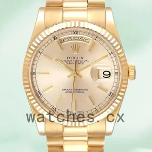 Rolex Day-Date 118238 Men’s 36mm Automatic Champagne Dial