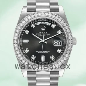 Rolex Day-Date 36mm Men’s 118346 Black Dial