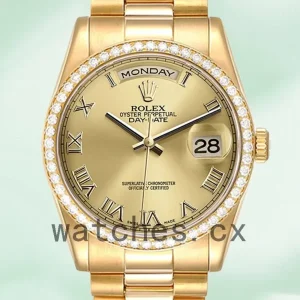Rolex Day-Date 36mm 118348-0147 Men’s Automatic Gold-tone