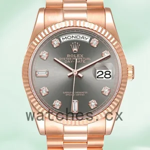 Rolex Day-Date 36mm m128235-0050 Men’s Rose Gold-tone