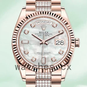 Rolex Day-Date 36mm Men’s m128235-0032 President Bracelet Mother of Pearl Dial
