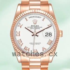 Rolex Day-Date 36mm m128235-0052 Men’s Rose Gold-tone