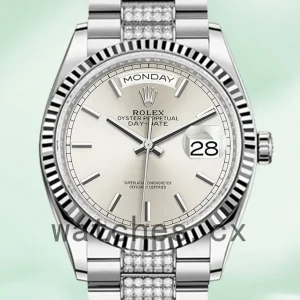 Rolex Day-Date Men’s 36mm m128239-0025 Grey Dial