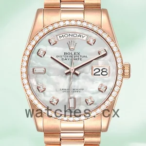 Rolex Day-Date m128345rbr-0028 Men’s 36mm Automatic Mother of Pearl Dial