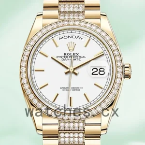 Rolex Day-Date m128348rbr-0048 36mm Men’s White Dial
