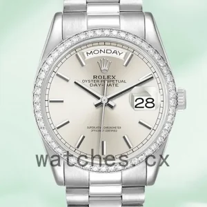 Rolex Day-Date m128349rbr-0001 36mm Men’s Silver Dial