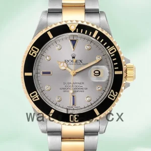 Rolex Submariner 16613 40mm Men’s Silver-tone Oyster Bracelet