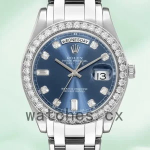 Rolex Pearlmaster 36mm Unisex 18946 Blue Dial Bracelet