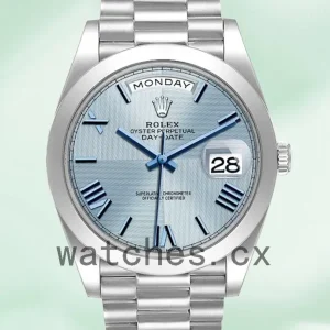 Rolex Day-Date m228206-0001 Men’s 40mm Ice Blue Dial President Bracelet