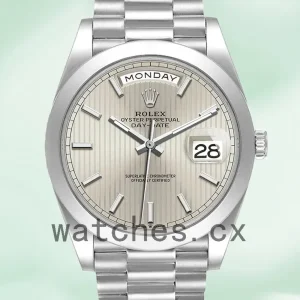 Rolex Day-Date Men’s m228206-0034 40mm Silver Dial