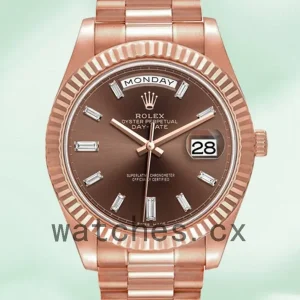 Rolex Day-Date Men’s m228235-0003 40mm Rose Gold-tone
