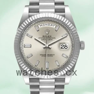 Rolex Day-Date m228236-0002 Men’s 40mm Silver-tone