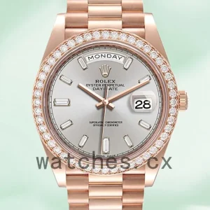 Rolex Day-Date 40mm Men’s m228345rbr-0007 Rose Gold-tone