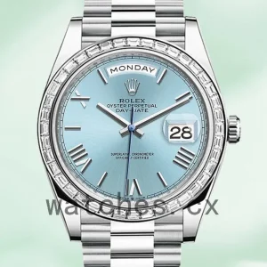 Rolex Day-Date 40mm Men’s m228396tbr-0030 Blue Dial President Bracelet