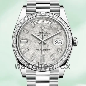 Rolex Day-Date 40mm Men’s m228396tbr-0027 Silver-tone Automatic