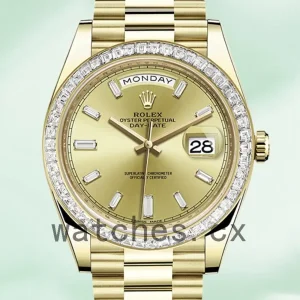 Rolex Day-Date 228398TBR-0002 40mm Men’s Gold-tone President Bracelet