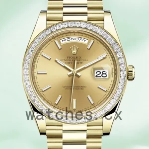 Rolex Day-Date m228398tbr-0007 Men’s 40mm Champagne Dial President Bracelet