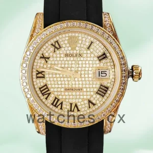 Rolex Datejust 40mm 116238 Men’s Gold-tone Rubber Band