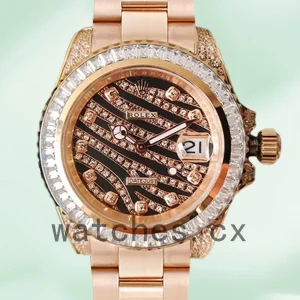 Rolex Datejust 40mm Men’s 116285 Rose Gold-tone Diamond Wave Dial