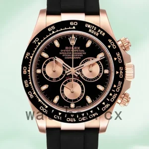 Rolex Daytona Men’s 40mm M116515ln-0017 Rubber Band Black Dial