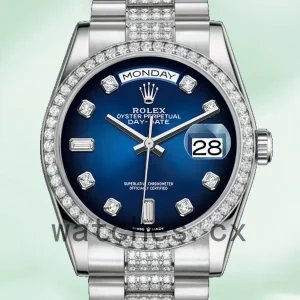 Rolex Day-Date 36mm 128349 Men’s Blue Dial