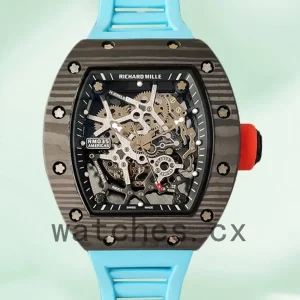 Richard Mille RM35 Men Around 48*40mm RM35-030 Skeleton Dial Black-tone