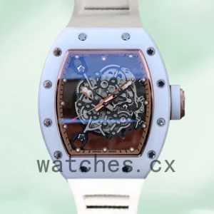 Richard Mille RM055 Around 50*42mm Men RM055-006 Mechanical Transparent Dial